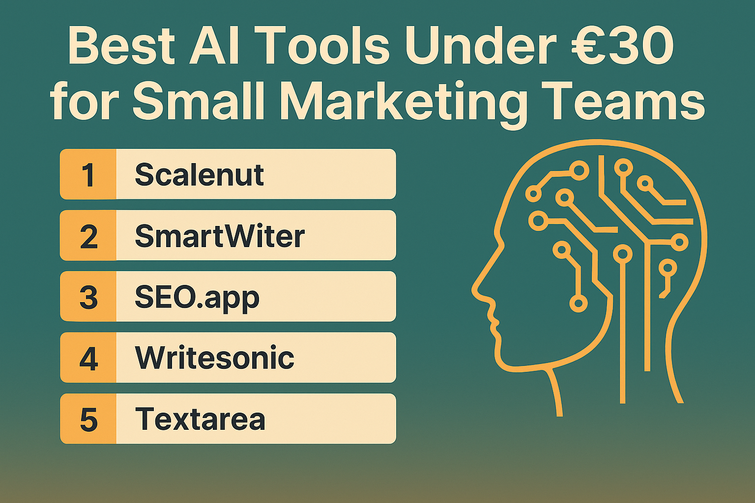 Best AI Tools Under £30 for Small Marketing Teams