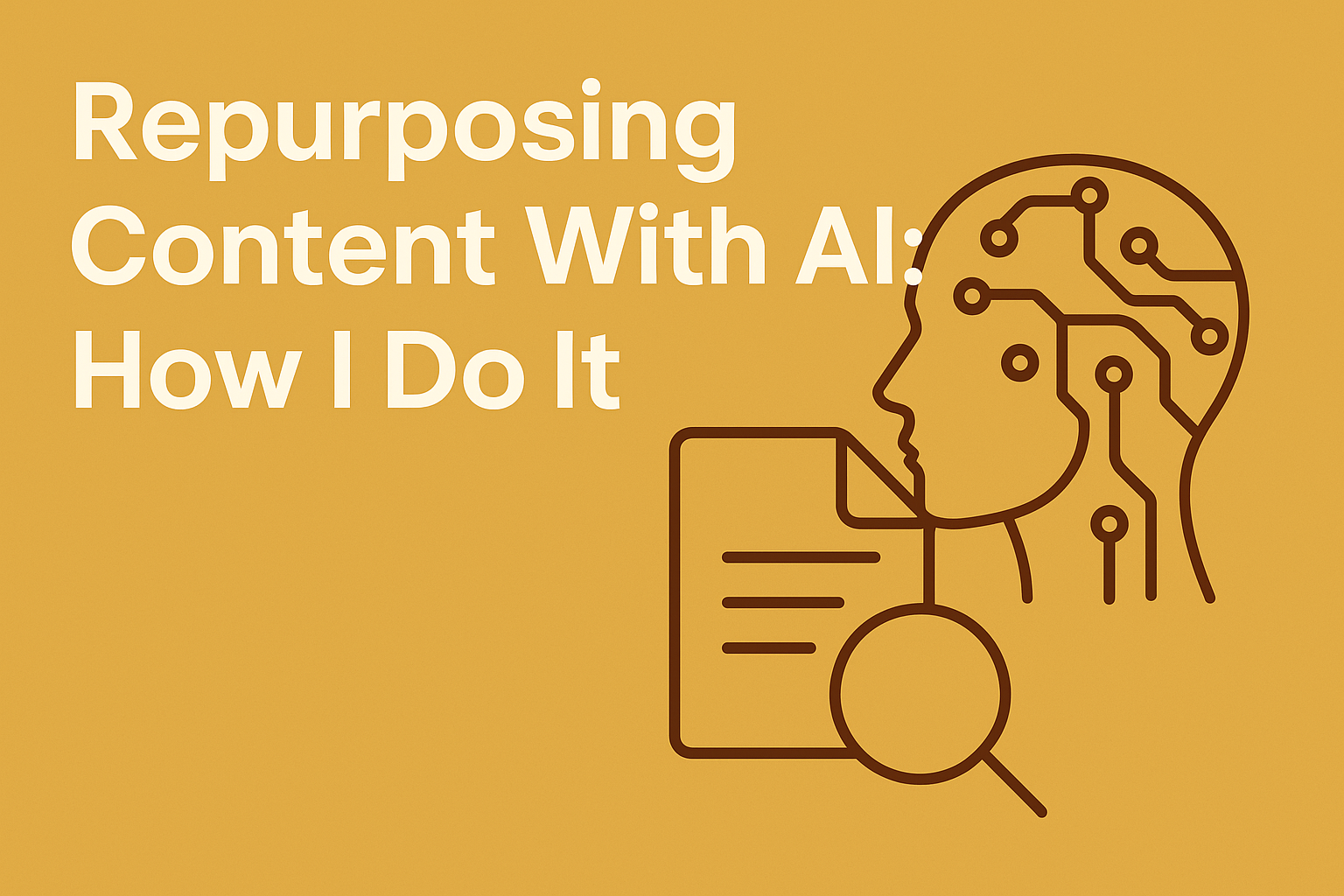 Repurposing Content With AI: How I Do It